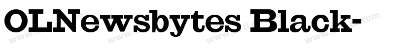 OLNewsbytes Black字体转换